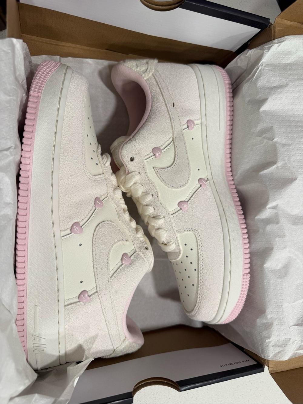 NIKE WOMEN AIR FORCE - Valentine Special SAIL / PINK FOAM